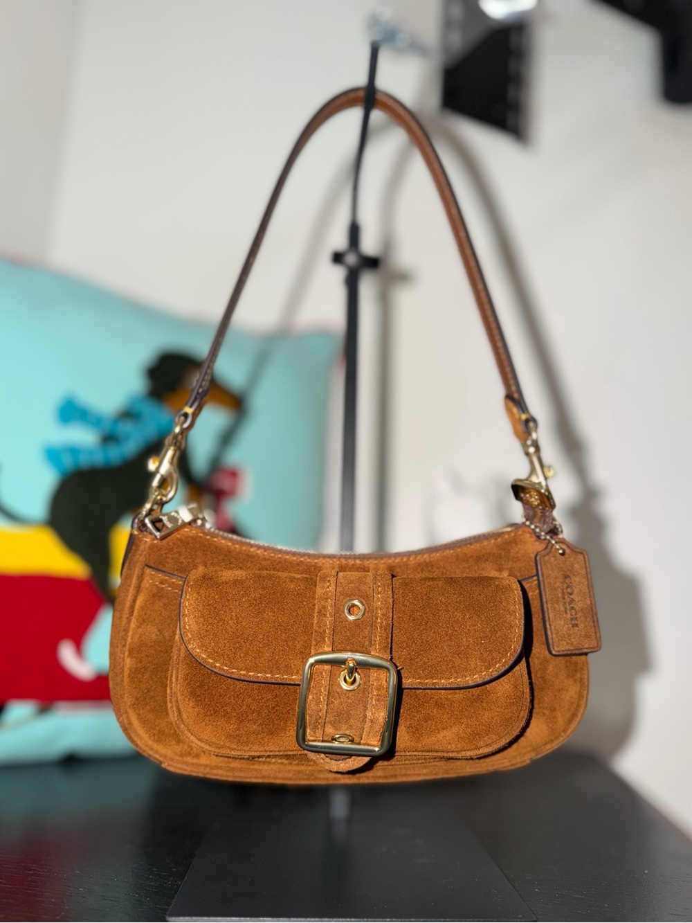 Coach Mini Ashton Suede Crossbody CFA50 NWT - Picture 3 of 11